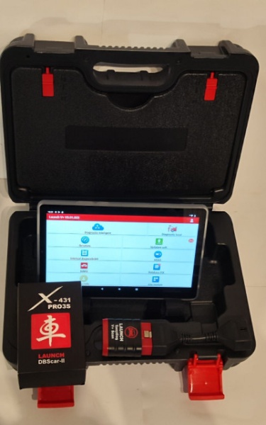 Kit Diagnoza Auto Multimarca Launch X431 Bluetooth V+ Light Tableta Octa-Core, 9" HD IPS, 3GB RAM, 32GB, Cutie Antisoc Originala Launch, Prelungitor Launch, Husa tableta, Soft profesional service auto - Img 6