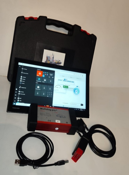 Kit Tester Auto Profesional Multidiag Pro+ Turisme &amp; Camioane in limba Romana cu Laptop/Tableta Toshiba 12.5 Inch, bluetooth 5.0, full activat diagnoza, programari, functii speciale => Program coduri eroare Inclus - Img 8