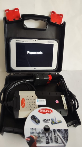 Kit Tester Auto Profesional Multimarca Turisme &amp; Camioane + Tableta Panasonic 4GB/128GB SSD in limba Romana, bluetooth 5.0, full activat diagnoza, programari, functii speciale Service Auto - Img 7