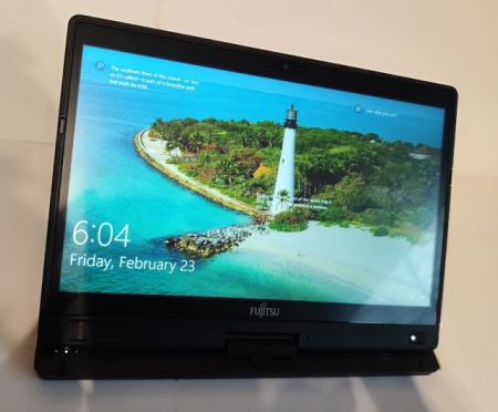 Laptop Tableta Touchscreen Fujitsu T939 I5 8365U FHD IPS 512GB 16GB DDR4 UltraBook Touch/Pliabil, Aluminiu, Senzor Soc, Cititor Amprenta, Windows activat - Img 4