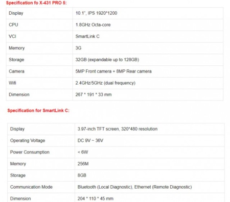 Launch original X431 PRO5 10.1 inch Octa-Core - Tester Auto Profesional pentru programari, codari si adaptari sistate online multimarca Autoturisme, Autoutilitare, (Camioane) 2 ani Update Online + OBFCM inclus - Img 6