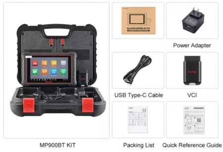 Noua versiune Autel MaxiPRO MP900BT (cu Bluetooth + GRATIS Autel MV105S/PS100) = Tester Diagnoza auto Profesional Bluetooth Limba ROMANA 4GB RAM, 64GB ROM, Android 11, Procesor Quad core (1.8GHz). - Img 2