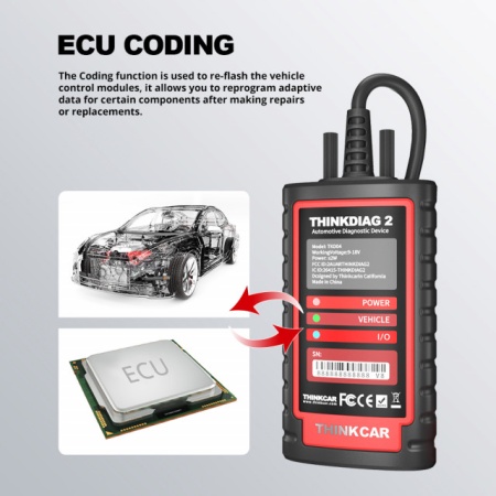 OBFCM Activ => Kit Interfata Auto Profesionala ThinkDiag2 Launch V+ Multimarca Turisme&amp;Camione, Diagnoza+Programari+Immo+HaynesPRO+TMPS+ Masini Electrice+ADAS, Tableta inclusa - Img 2