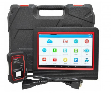 OBFCM Kit Original Tableta Launch X431 10.1" + Interfata Easydiag DBScar VII DBScar7 in limba Romana pentru toate mărcile de mașini: Turisme, Camioane, inclusiv electrice, HaynesPro 12 luni Update online, IMMO, Doip, CANFD, Licenta nelimitata