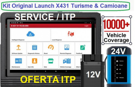 Oferta ITP/Service: Tester Multimarca TURISME+AUTOUTILITARE+CAMIOANE+UTILAJE Original Launch X431, licenta nelimitata inclusiv OBFCM