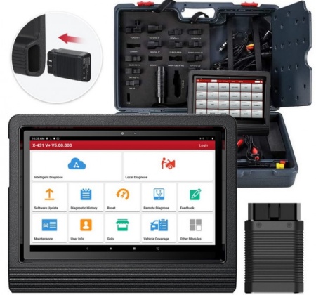 PROMOTIE Diagnoza Auto Launch X431 V+ V4.0, 2 ani Update Online, Tester multimarca profesional,Tableta 10.1 inch, OBFCM, Canfd, Functii Speciale, Codari ECU, Programari Offline &amp; Online, Licenta Nelimita - Img 4