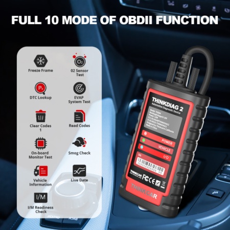 PROMOTIE Noua Interfata Thinkcar ThinkDiag2 TOATE mărcile de mașini incluse, OBFCM, Canfd Activ, Codare ECU, 12 luni Update online - Img 6