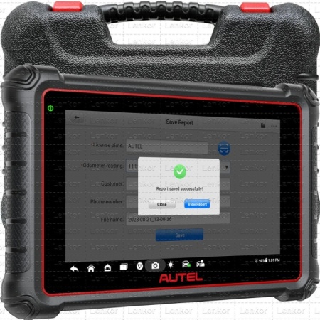 Tester auto profesional Autel MaxiCOM MK900 (conexiune cu cablu OBD2) Instrument de diagnosticare service auto multimarca, Suporta DoIP/CAN FD și funcții de testare a bateriei - Img 5