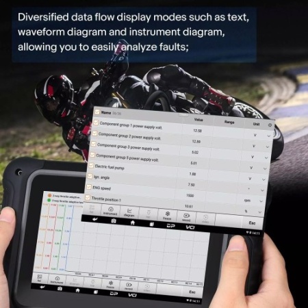 Tester diagnoza motociclete - OBDStar Motomaster, versiunea full MOTO Diag + Marine Diag + E-MOTO Diag + IMMO + Cluster Recalibration + ECU Flasher + Make Key - Img 5
