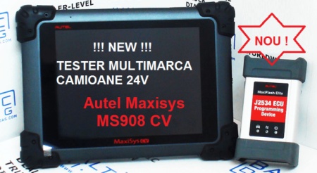 Autel Maxisys MS908CV 24V Tester Auto Multimarca pentru Camioane Original 100% - Img 3