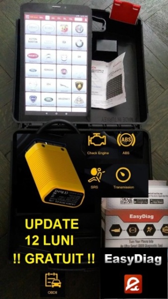 Interfata auto Launch X431 EasyDiag 3.0 OBDII Bluetooth: Tester Auto Profesional cu tableta Android, Full Activat Service Auto Multimarca: Turisme+Autoutilitare 99% compatibilitate - Img 6