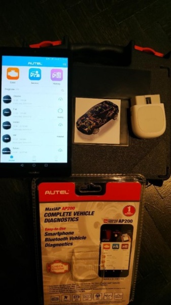 Kit Tester Diagnoza Auto Autel Light Easydiag MaxiAP Bluetooth OBD2 12V Turisme si Autoutilitare - Img 6