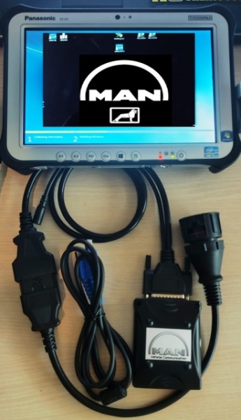 MAN LIGHT Tester Profesional pentru camioane Man Cats II v14.01 (Laptop/Tableta Inclusa)