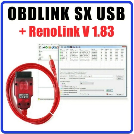 Programator Original ECU Renault Renolink OBD2 NOU V1.98/1.99/2.0X Dacia, key, crash data - Img 7