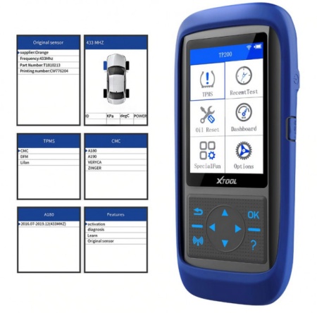 Tester auto monitorizare presiune pneuri / anvelope XTOOL TP150 315&amp;433 MHZ - Img 3