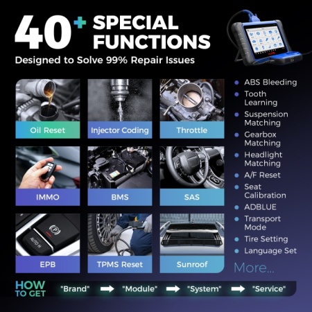 Tester auto Profesional Autel MaxiIM IM508S XP200 4/64Gb, Tableta Inclusa, Programari Active, Invatare Chei/Telecomenzi/Chip-uri, Chei pierdute,2 ani update online GRATUIT - Img 11