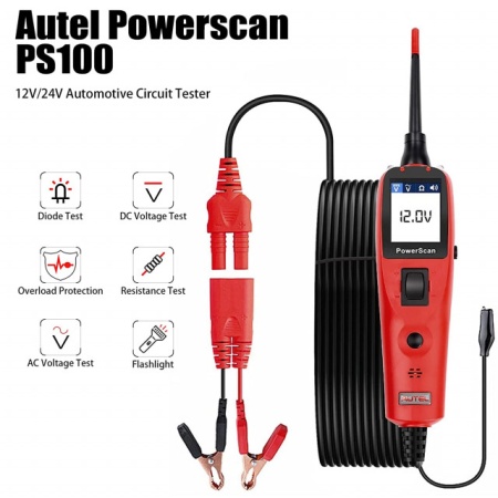 Tester circuit electric auto Autel PowerScan PS100 – Sonda Electrica 12/24 V ! - Img 5