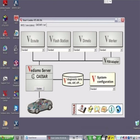 Economic Kit Mercedes MB STAR LIGHT MDI Connect + Laptop Full Activat in Romana - Img 6