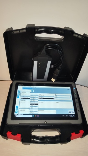 Kit Tester auto 3in1 Multimarca Turisme+Autoutilitare+Camioane, Tableta Getac F110 Touchscreen 11.6 Inch in Limba Romana, Full Activat - Img 2