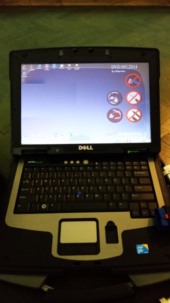 Kit tester auto Mercedes Mb Star C3 + Laptop Militar Xfr D630 12/24V, model profesional service - Img 8