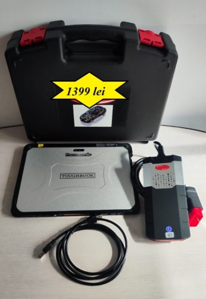 Kit Tester Diagnoza Auto Multimarca Bluetooth gama 12/24V cu Tableta Antisoc 10.1 Inch Panasonic CF20 I5 4G 8/256Gb: Turisme, Autoutilitare, Camioane, Pachet Promotional Service Auto, Entry Level Universal - Img 2