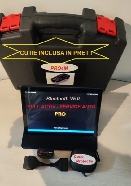 Lichidare stoc: Kit Scanner Auto Multimarca Easydiag cu Tableta Android 10.1", Prelungitor OBD2, Husa Antisoc, Cutie Transport => Tester Auto Profesional Multimarca Turisme &amp; Autoutilitare Update la Zi - Img 3