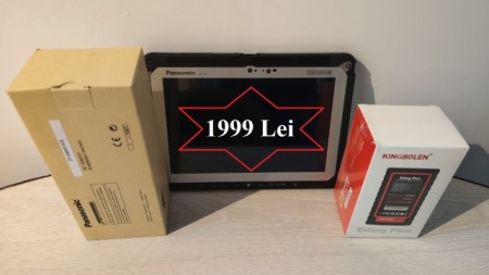 Promotie ! Kit Interfata Auto Ediag Plus & Tableta 4G Panasonic Cf20 8/256Gb, Ecran 10.1 Inch TOATE mărcile de mașini incluse in Limba Romana, Protocolul Canfd Activ, Codare ECU, 12 luni Update online, Licenta Nelimita
