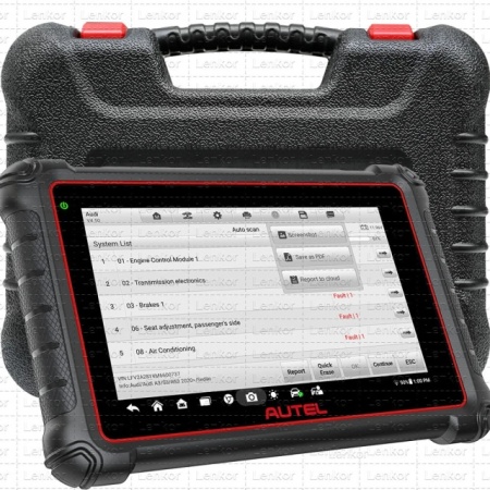 Tester auto profesional Autel MaxiCOM MK900 (conexiune cu cablu OBD2) Instrument de diagnosticare service auto multimarca, Suporta DoIP/CAN FD și funcții de testare a bateriei - Img 8