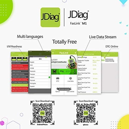 Tester Interfata diagnoza JDiag Faslink M1 IOS &amp; Android - Img 2