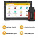 Kit Tester Auto Profesional Camioane & Turisme & Utilaje, Diagnoza All in One, Humzor NexzDAS ND606, Ecran de 9,6 inchi, Android 7.0, acceptă Resetare ulei, TPMS, ABS, SAS, TPS, DPF, EPB, Test baterie, Reglare injector