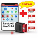 NOU ! Kit Interfata auto Launch Easydiag PRO4M + Tableta Android Auto + Prelungitor Obd2 + Geanta de Transport, HayneXPro Launch X431