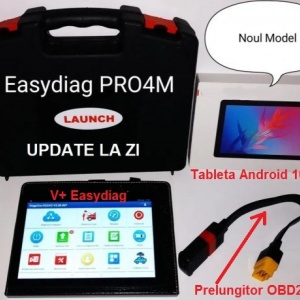 Noul Kit Launch Easydiag PRO4M cu update 6.0 + Tableta Android 10.1" Tester Auto Profesional Multimarca Turisme & Autoutilitare Update la Zi, Limba Romana, 37 Functii Speciale Active Service Auto Multimarca