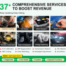 Promotie ! NOUL Launch X431 V+ 5.0 PRO4 Original Wifi/Bluetooth Tableta Toughbook 10.10 inch Tester Auto Profesional Service 2 ani update online, Dbscar7, Canfd, DOIP, Obfcm