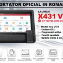 Original 100% Launch X431 V 4.0 8 inch KIT Diagnoza Service Auto, Tester Auto Multimarca Profesional Meniu Romana, full OBFCM