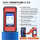 Promotie ! Launch 4in1 Turisme+Autoutilitare+Camioane+Utilaje X431 PRO3+ CV2 SmartLink C HD, Diesel&Benzina, 12V&24V Bi-Directional Tester Auto Profesional, Codare ECU, Suport CANFD &DOIP, J2534 Programare Activa