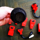 Set cabluri adaptoare Originale Autel cutie transport inclusa, DS808/MK808/MP808 (Only Cables and Connectors)