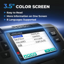 Tester AUTO baterii Topdon BT600 cu imprimanta incorporata , 12-24V, model profesional multimarca, Încărcare 100-2000CCA, afisaj digital de tensiune a bateriei, ecran color de 3,5
