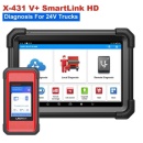 Tester auto profesional Gama 24V (Vehicule Comerciale) LAUNCH X431 V+ SmartLink HD (4/64Gb Tableta 10.1 Inch) cu SmartLink C 2.0 VCI pentru camioane, autobuze, utilaje, remorci agricole, Codare J2534 ECU, Teste active, Full Software