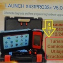 Interfata Launch 4in1 Turisme+Autoutilitare+Camioane+Utilaje X431 V+ / Generatia V5.0 SmartLink C HD, Diesel&Benzina, 12V&24V Bi-Directional Tester Auto Profesional, Codare ECU, Suport CANFD &DOIP, J2534 Programare Activa (Limba ROMANA)