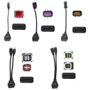 Kit conectori diagnosticare motociclete LAUNCH 2.0 pentru Ducati, Indian, Polaris, Victory, Harley, Honda, Yamaha, Kawasaki, Suzuki, BMW
