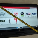Kit diagnoza auto Launch V Plus Scan & Tableta/Laptop Touchscreen Bluetooth Fujitsu T939 Diagonala 37 CM I5 8365U 16/256 GB UltraBook Touch/Pliabil, Aluminiu, Senzor Soc, Cititor Amprenta, Full Activat Online