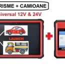 Promotie ! Launch 4in1 Turisme+Autoutilitare+Camioane+Utilaje X431 PRO3+ CV2 SmartLink C HD, Diesel&Benzina, 12V&24V Bi-Directional Tester Auto Profesional, Codare ECU, Suport CANFD &DOIP, J2534 Programare Activa