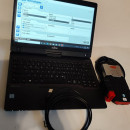 Kit Tester Auto Profesional Multimarca Turisme & Camioane in limba Romana cu Laptop/Tableta Fujitsu T939, bluetooth 5.0, full activat diagnoza, programari, functii speciale