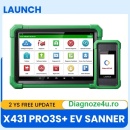 Launch Masini Electrice X431 PRO3S+ Diagnosticare Profesionala EV, tableta 10,1 inci, acceptă analiza extinsa baterii, RAPORT Sanatate Baterie + topologie CAN FD, DoIP 40+ funcții de service., 2 Ani Update