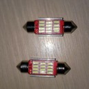 Leduri auto canbus c5w pentru numar, interior model 12SMD 4014 LED 12 V