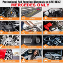 Tester auto profesional MERCEDES, Aparat Original Launch X431 Creader Elite pentru Mercedes Benz, Diagnoza, Codari, Adaptari, Programari ECU, Functii Speciale 31+, Online Acces + Update Oficial Mercedes