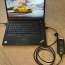 Kit Interfata diagnoza auto tester Porsche Piwis4 V42.9XX, Tester Profesional Generatia noua T6PT3G CANFD DolP OEM TabScan, Tableta/Laptop Inclus