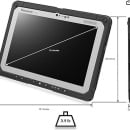 Tableta militara Panasonic Toughbook CF20 / CF-20, 10.1” Multi Touch, Slot internet 4G, CPU i5 Generatia 7, 8GB, 256GB SSD, Camera Dubla, Rezistenta la cazaturi, apa, praf (IP65), WiFi, BT, USB 3.0 Port, LAN port, HDMI, Dual-Boot: Windows/Android