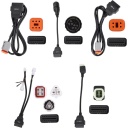Kit conectori diagnosticare motociclete LAUNCH 2.0 pentru Ducati, Indian, Polaris, Victory, Harley, Honda, Yamaha, Kawasaki, Suzuki, BMW