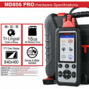 Autel MaxiDiag MD806 Pro tester auto multimarca full Systems usor de utilizat, up-date la zi !